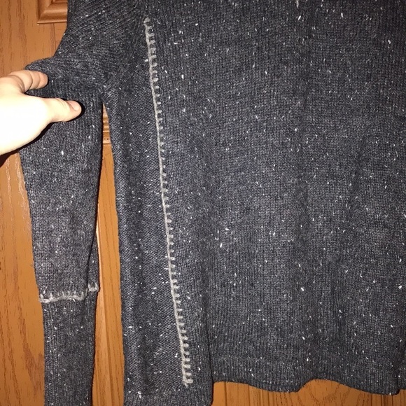 Woolrich Onyx Heather Lambs Wool 1/4 Zip Pullover Sweater Medium - Picture 6 of 10